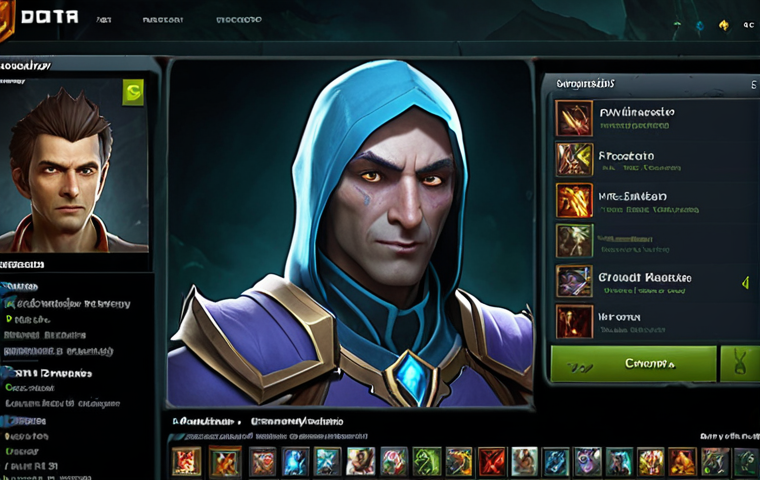 ** A Dota 2 player's profile screen. Highlight the in-game title prominently displayed next to their nickname. Focus on a prestigious-looking title like "Grandmaster" or "Immortal," giving off a sense of skill and dedication. Include an eye-catching avatar and a well-designed profile in the background. The overall mood should be aspirational and slightly intimidating. **